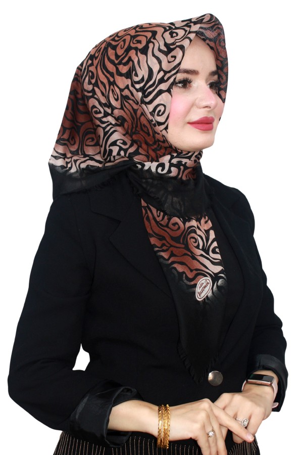 Flamlı (Pamuk) Eşarp 1076-5
