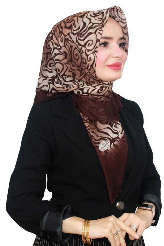 Flamlı (Pamuk) Eşarp 1076-8