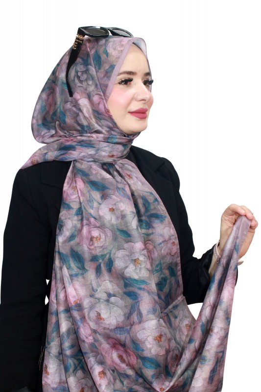 Özel Seri Zer Organik Pamuk Şal 5135-8