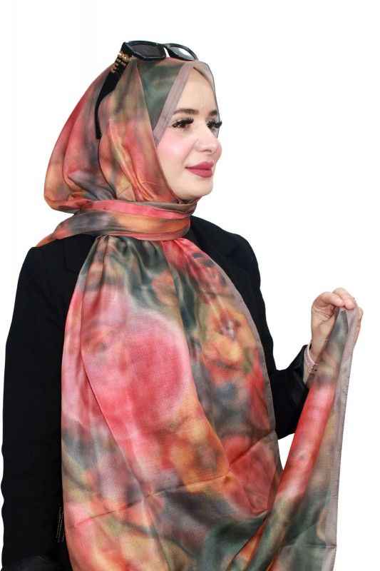 Özel Seri Zer Organik Pamuk Şal 5135-12