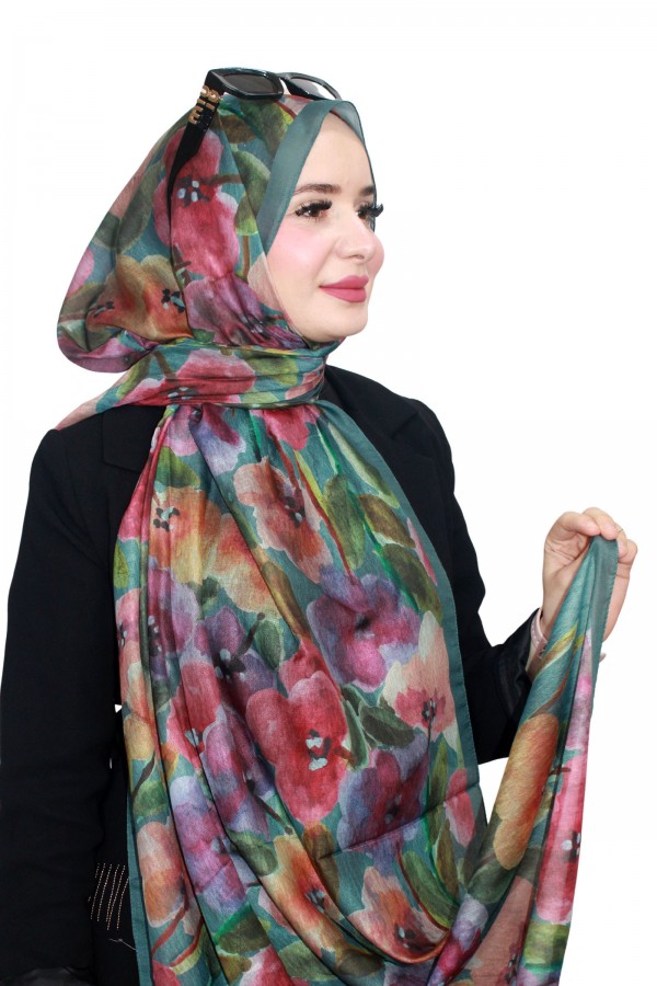 Özel Seri Zer Organik Pamuk Şal 5135-3