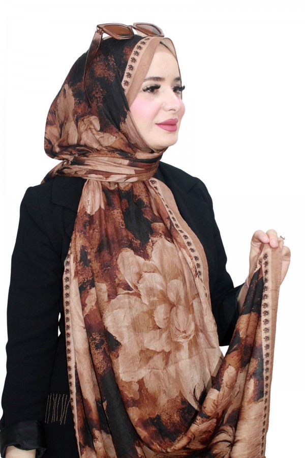 Mira İpek Bambu Crash Şal 5140-13