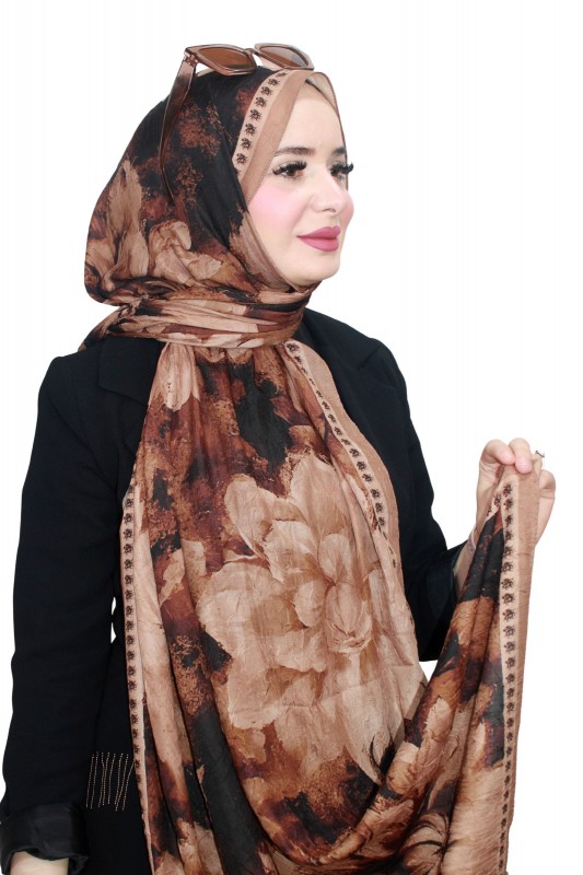 Mira İpek Bambu Crash Şal 5140-13