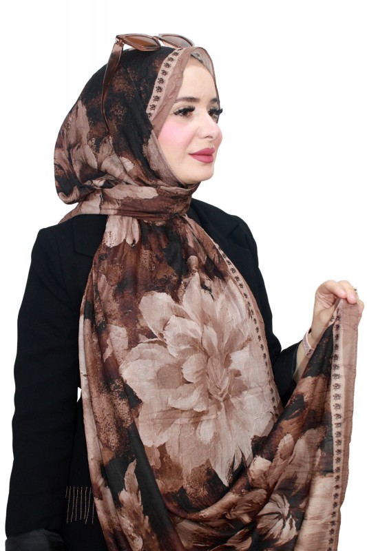 Mira İpek Bambu Crash Şal 5140-9