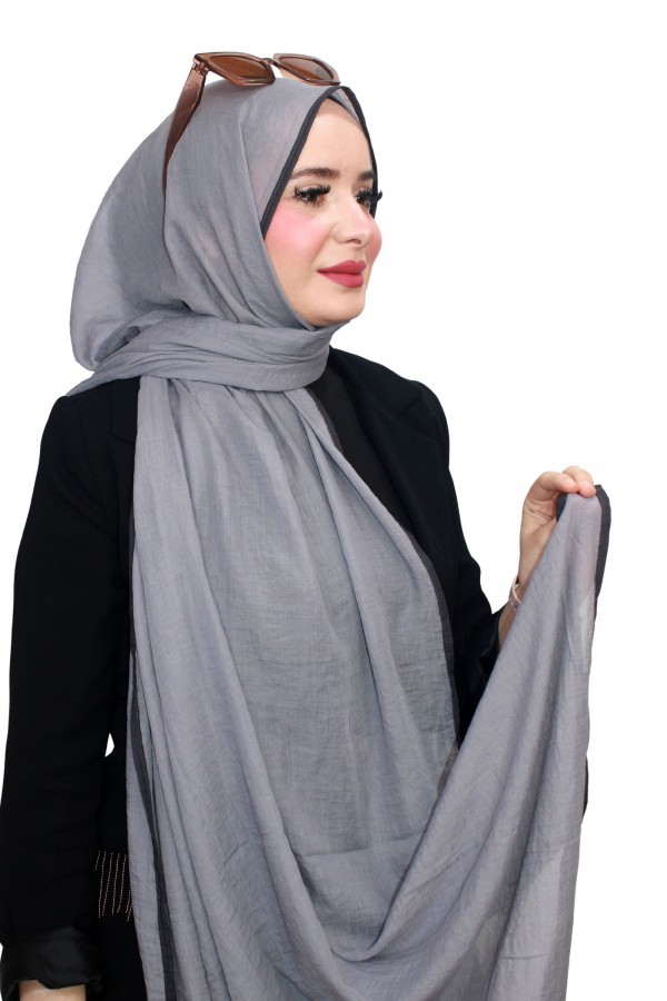 Mismara Biyeli Müslin Şal 5143-1