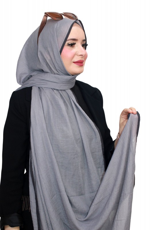 Mismara Biyeli Müslin Şal 5143-1