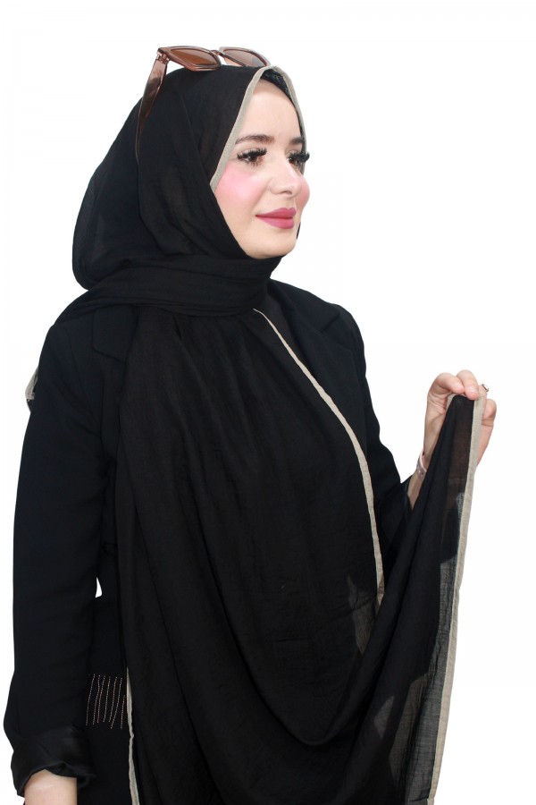 Mismara Biyeli Müslin Şal 5143-12