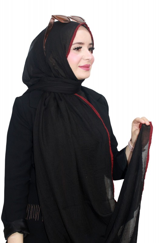 Mismara Biyeli Müslin Şal 5143-16