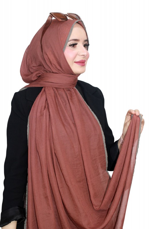 Mismara Biyeli Müslin Şal 5143-28