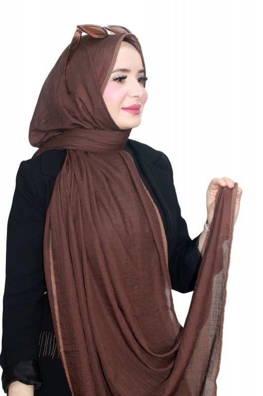 Mismara Biyeli Müslin Şal 5143-3