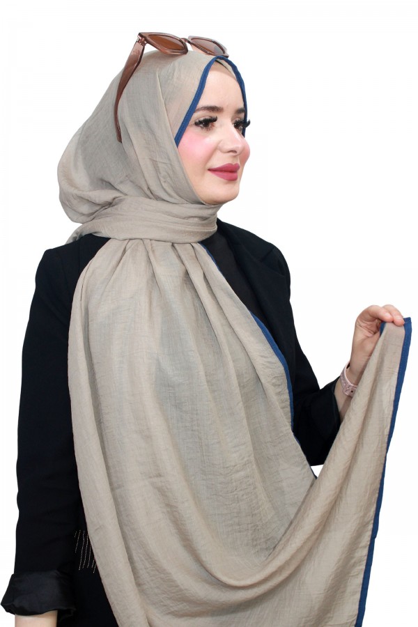 Mismara Biyeli Müslin Şal 5143-32