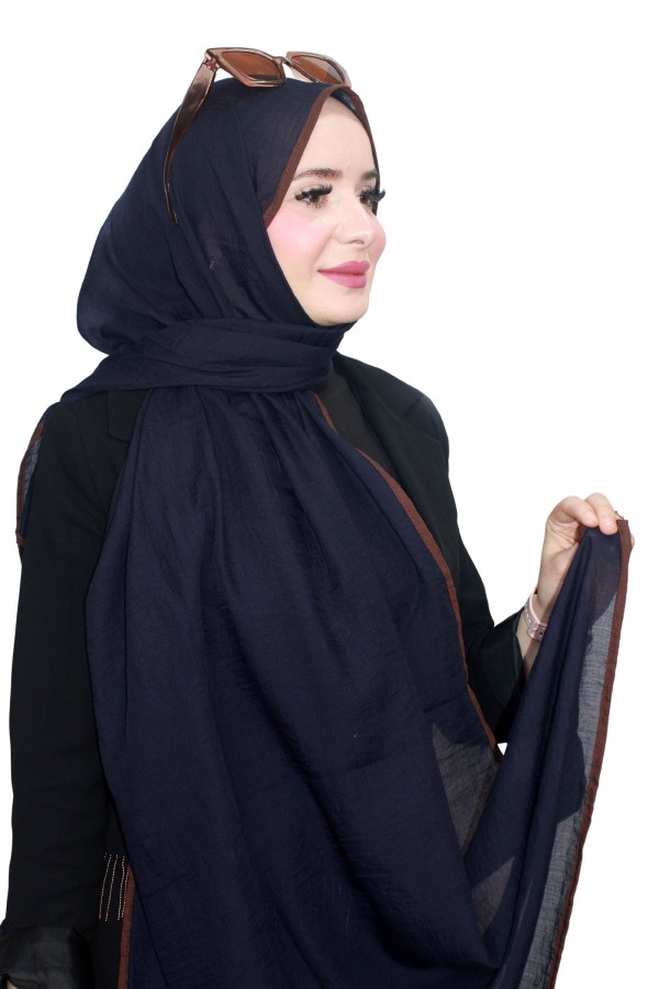 Mismara Biyeli Müslin Şal 5143-34