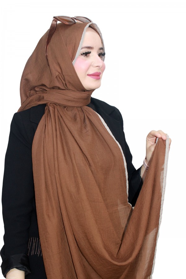 Mismara Biyeli Müslin Şal 5143-5