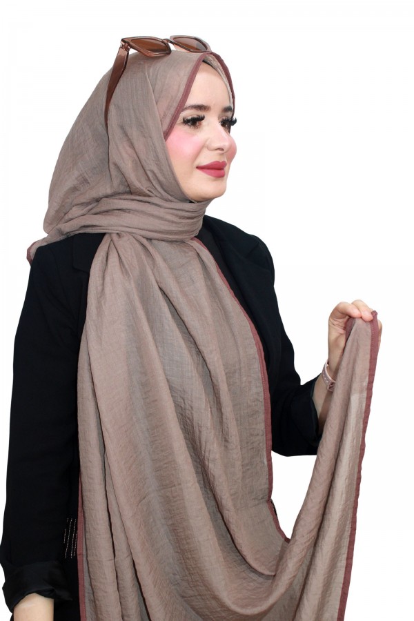 Mismara Biyeli Müslin Şal 5143-6