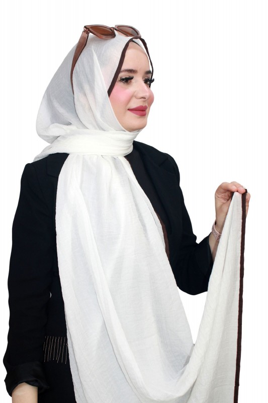 Mismara Biyeli Müslin Şal 5143-9