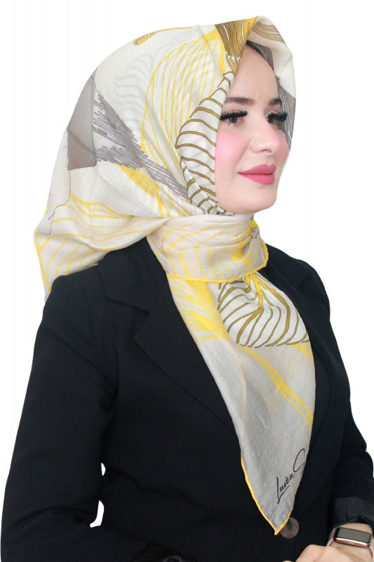Luven Sara Tensel İpek Eşarp 4222-7