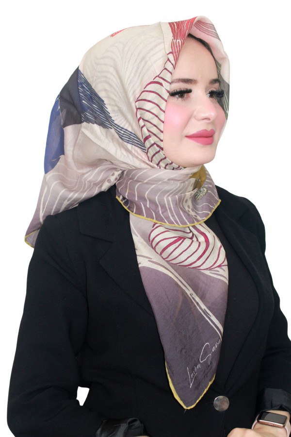 Luven Sara Tensel İpek Eşarp 4222-8