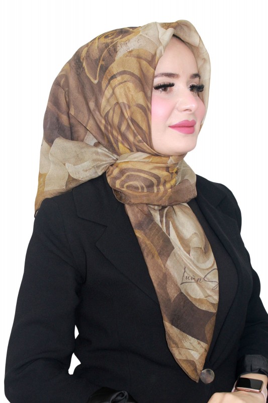 Luven Sara Tensel İpek Eşarp 4223-9