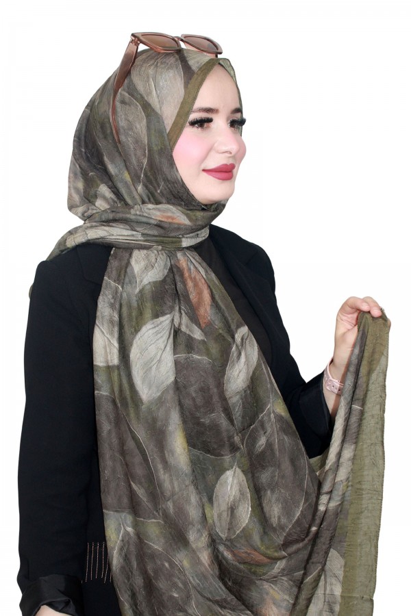 Locella Desenli Bambu Crash Şal 5144-10