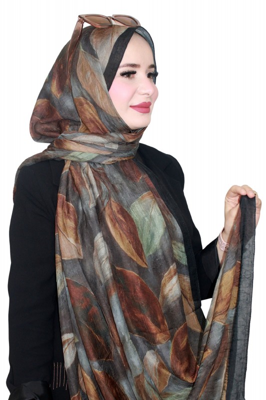 Locella Desenli Bambu Crash Şal 5144-5