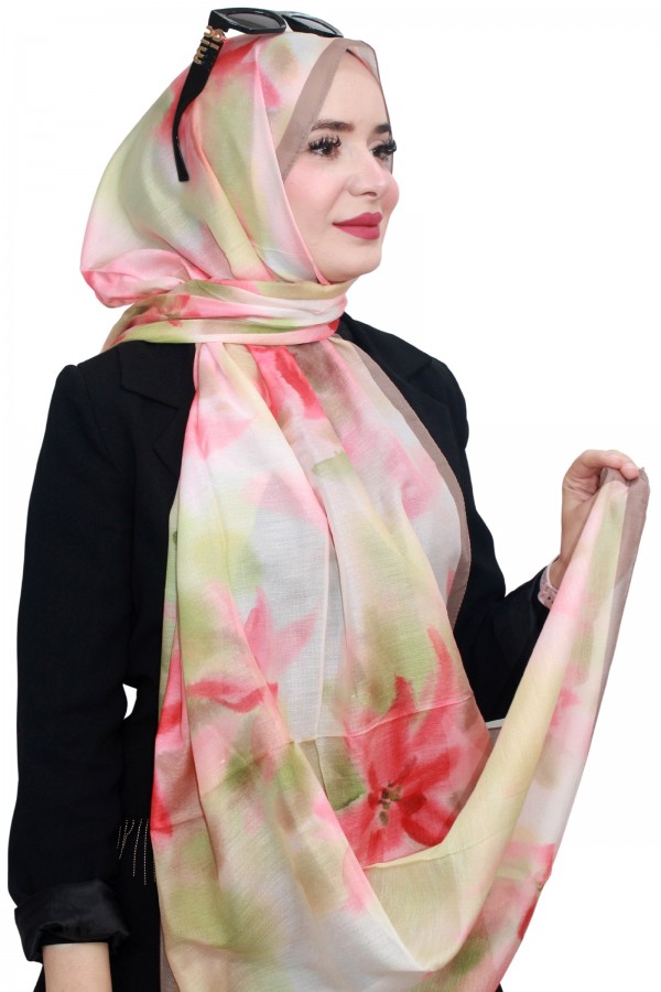 Özel Seri Zer Organik Pamuk Şal 5119-4