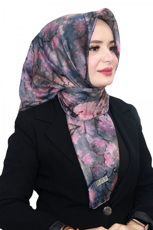 Özel Seri Zer Organik Pamuk Eşarp 4214-9