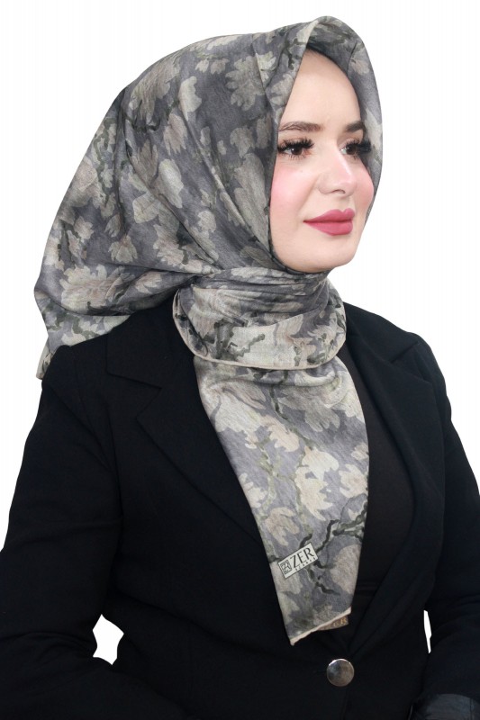 Özel Seri Zer Organik Pamuk Eşarp 4214-8