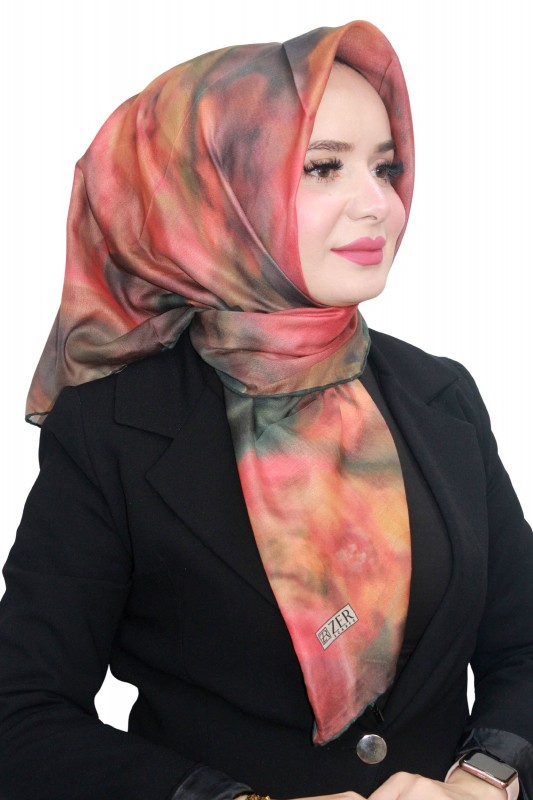 Özel Seri Zer Organik Pamuk Eşarp 4214-1