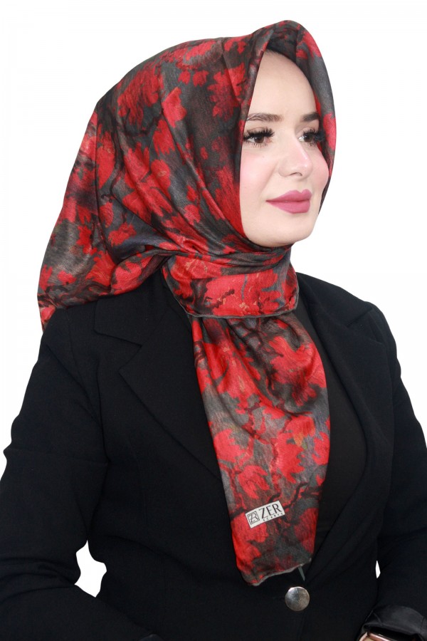 Özel Seri Zer Organik Pamuk Eşarp 4214-10