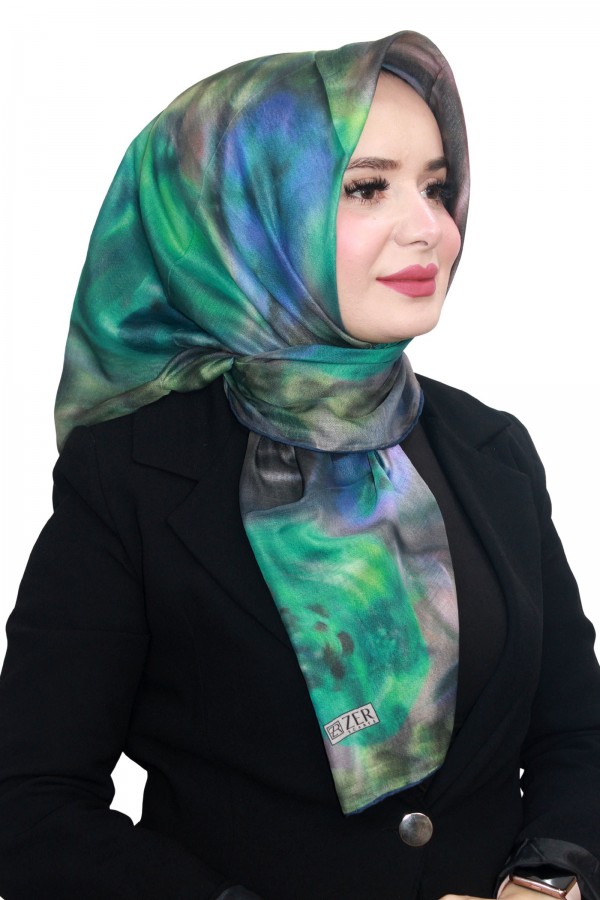 Özel Seri Zer Organik Pamuk Eşarp 4214-11