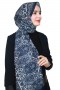 Desenli Bambu Crash Şal 5096-10