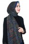 Desenli Bambu Crash Şal 5096-3
