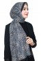 Desenli Bambu Crash Şal 5096-4