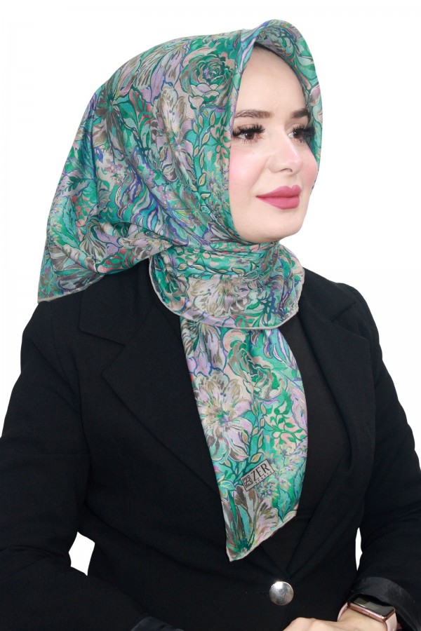 Zer Organik Pamuk Eşarp 4215-7