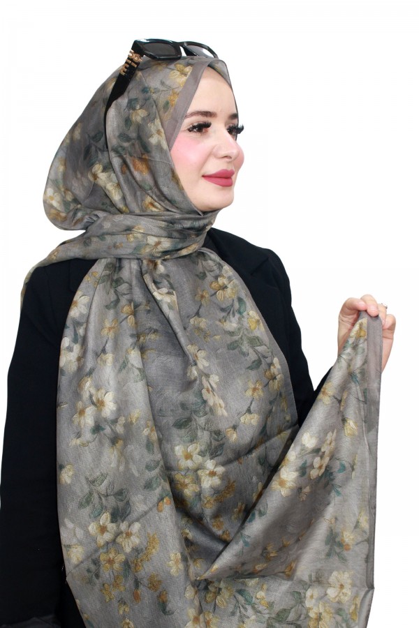 Özel Seri Zer Organik Pamuk Şal 5135-2