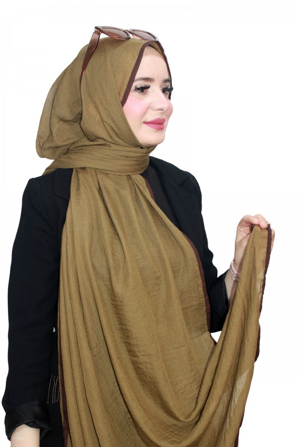 Mismara Biyeli Müslin Şal 5143-10