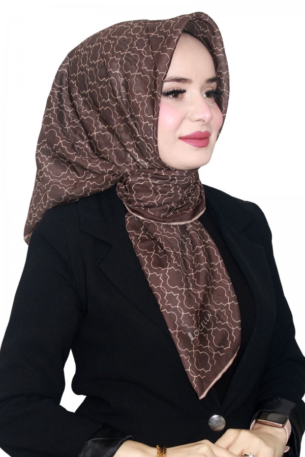 Locella Özel Kahve Serisi Soft (Pamuk) Eşarp 4236-1