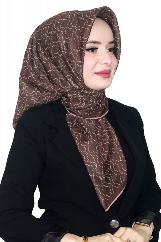 Locella Özel Kahve Serisi Soft (Pamuk) Eşarp 4236-1