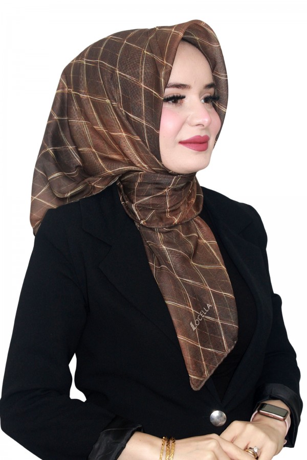 Locella Özel Kahve Serisi Soft (Pamuk) Eşarp 4236-2