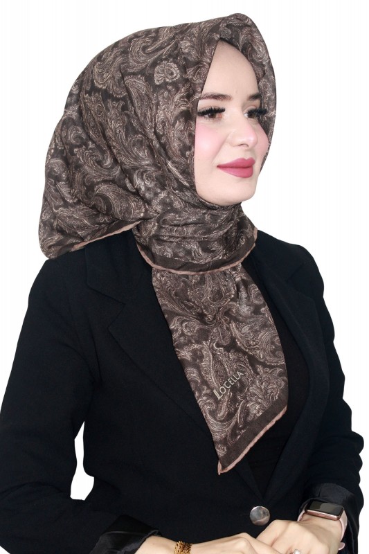 Locella Özel Kahve Serisi Soft (Pamuk) Eşarp 4236-5