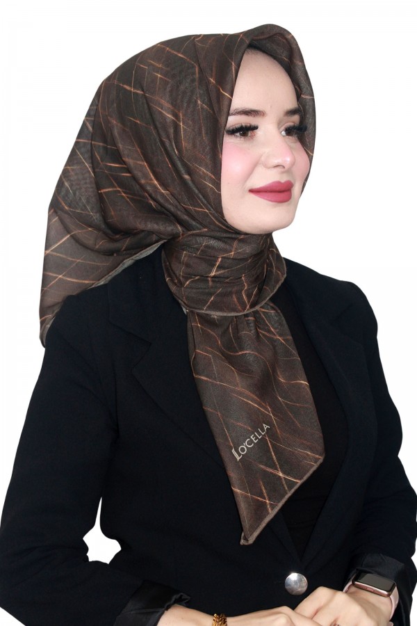 Locella Özel Kahve Serisi Soft (Pamuk) Eşarp 4236-6