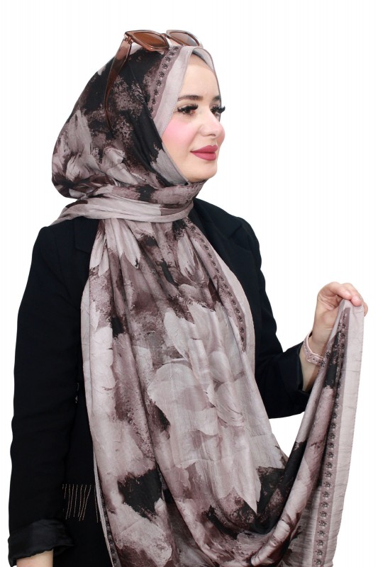 Mira İpek Bambu Crash Şal 5140-1