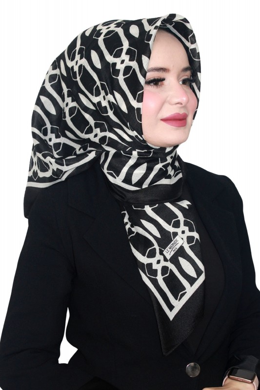 Lemonde Desenli Müslin Eşarp 4231-10