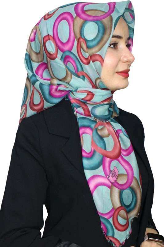 Pamuk Keten Flamlı Eşarp 1030-14