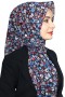 Pamuk Keten Flamlı Eşarp 1032-4