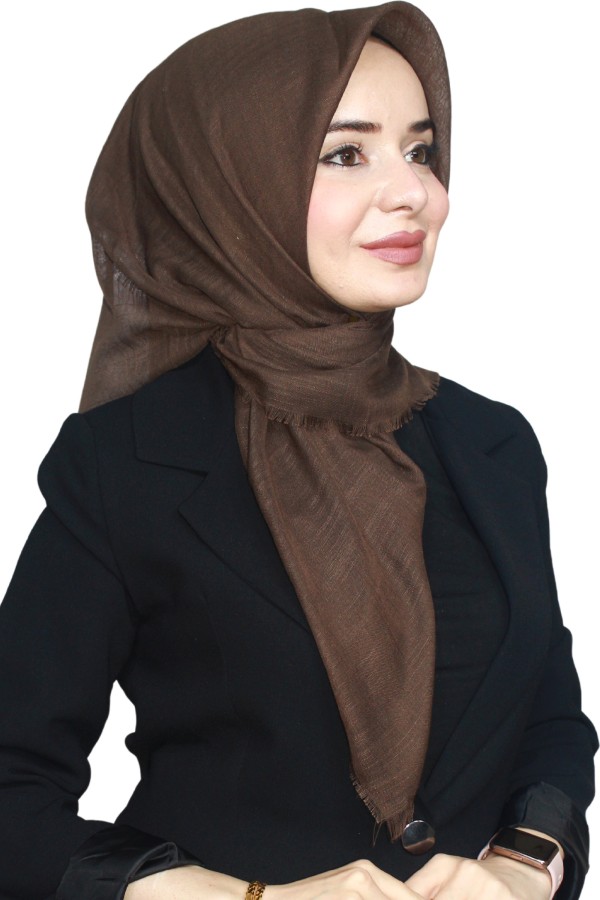 Tek Renk Flamlı Eşarp 1025-2