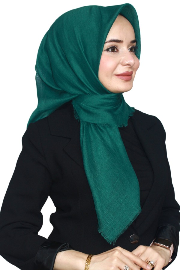 Tek Renk Flamlı Eşarp 1025-15