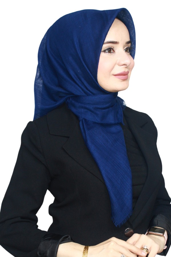Tek Renk Flamlı Eşarp 1025-11