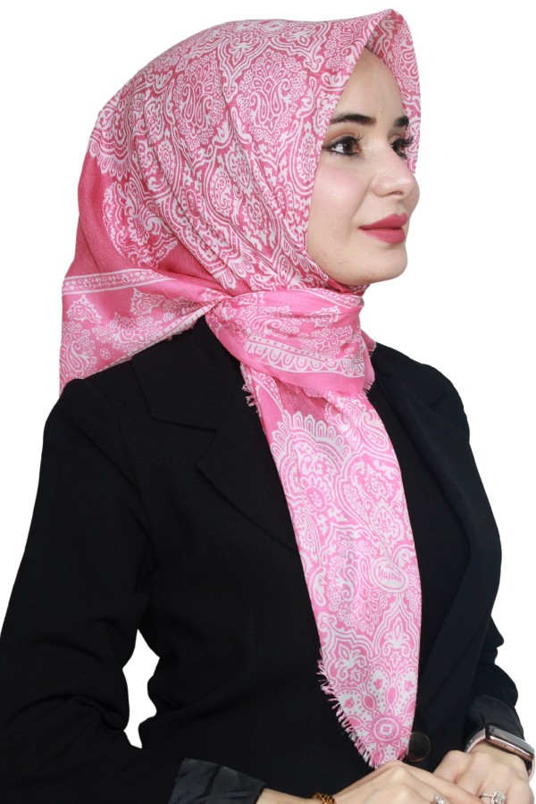 Yasemin Pamuk Flamlı Eşarp 1003-19