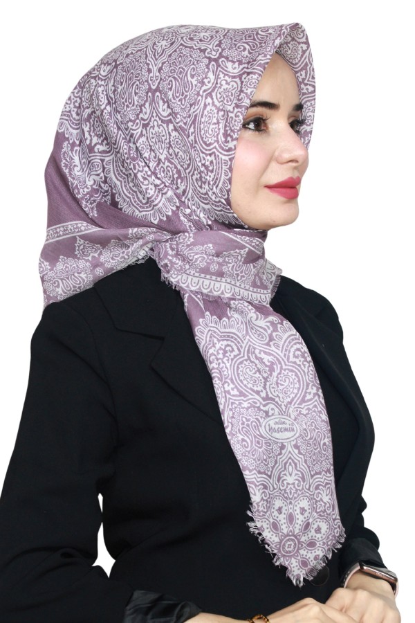 Yasemin Pamuk Flamlı Eşarp 1003-2